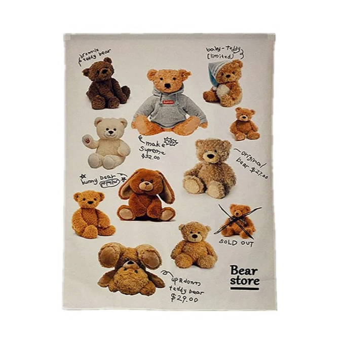 Collection Of Teddies Tapestry | Aesthetic Room Decor