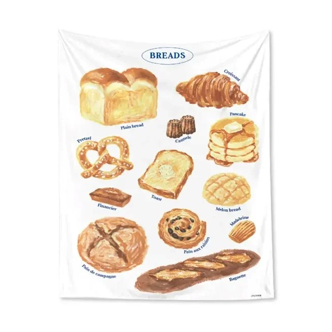 Kawaii Baking Tapestry | Aesthetic Room Decor