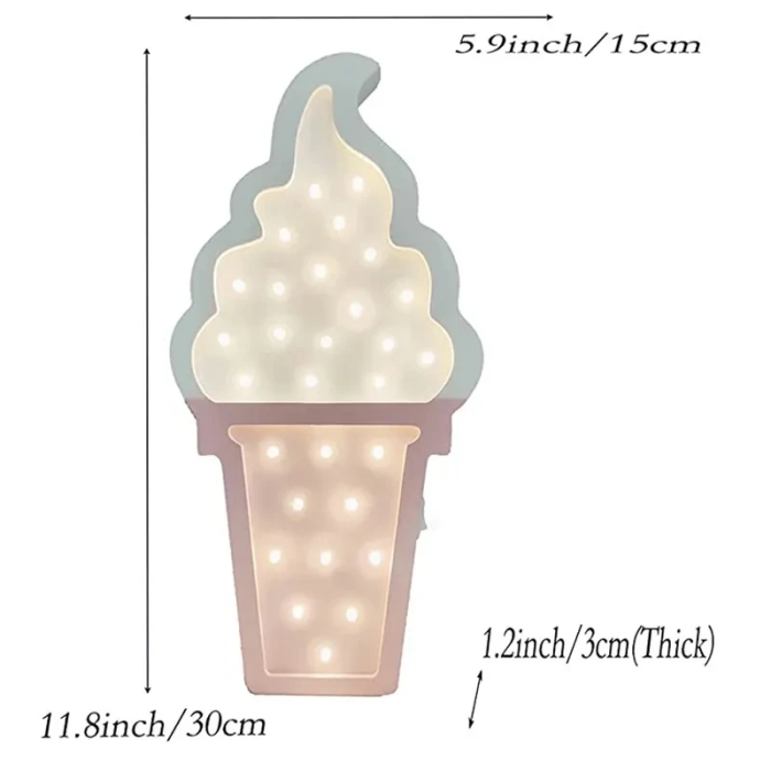 Ice Cream Lamp | Aesthetic Room Decor