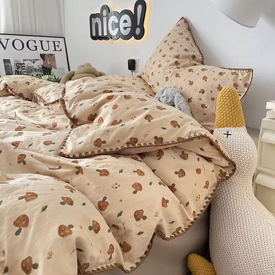 Mushroom Bedding Set | Aesthetic Room Decor