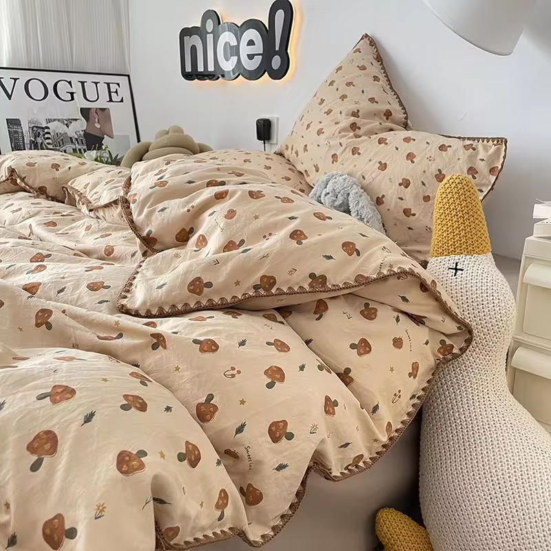 Mushroom Bedding Set | Aesthetic Room Decor