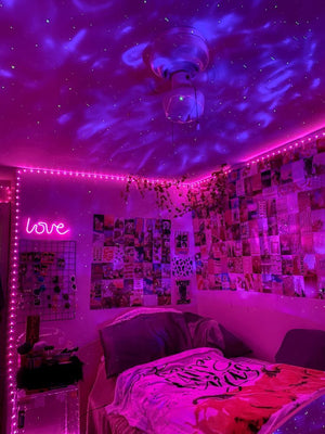 Purple vibe aesthetic room,  NZ