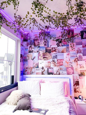Purple Vibe Aesthetic Room  Neon room, Room ideas bedroom, Dream