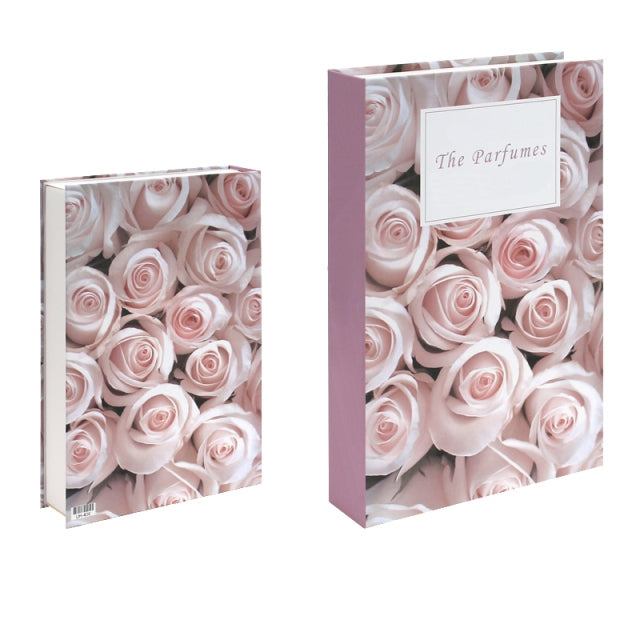 Libros decorativos pink 🎀 Luxury flowers box #Miami #fashionbooks  #homedecoration #glamstyle #decoration #pink🎀 #bookshelves…